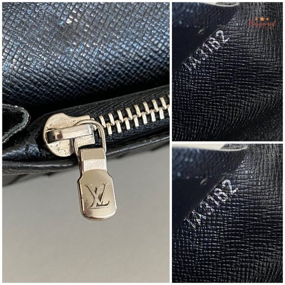 Authentic Louis Vuitton Damier Graphite Coated Canvas Leather Brazza Wallet 2012 - Picture 12 of 12